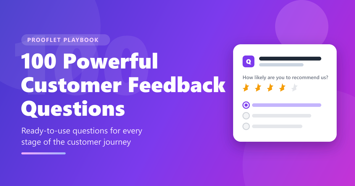 100 powerful customer feedback questions